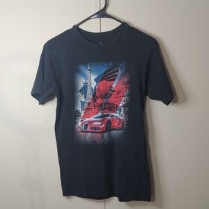 Royalty Bugati T-Shirt Las Vegas Black Graphic Tee Unisex Size Small